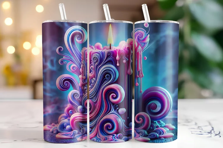 Candle Tumbler Wrap | Sublimation | Tumblers