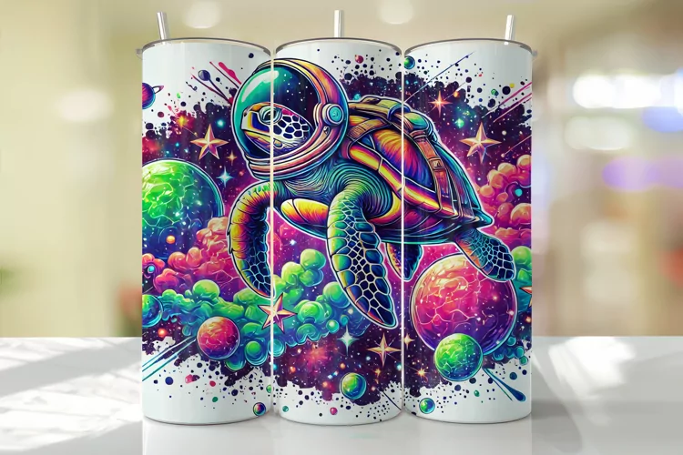 Turtle Tumbler Wrap | Sublimation | Tumblers