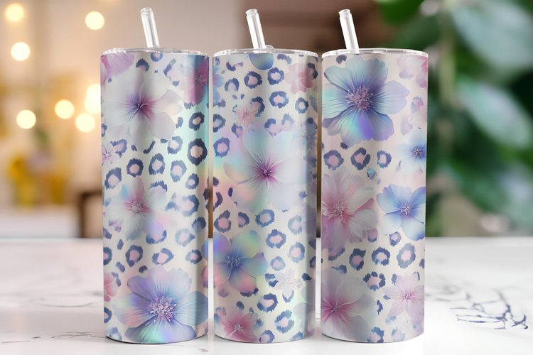 Flowers Tumbler Wrap | Sublimation | Tumblers example image 1