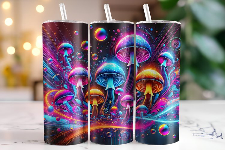 Mushroom Tumbler Wrap | Sublimation | Tumblers