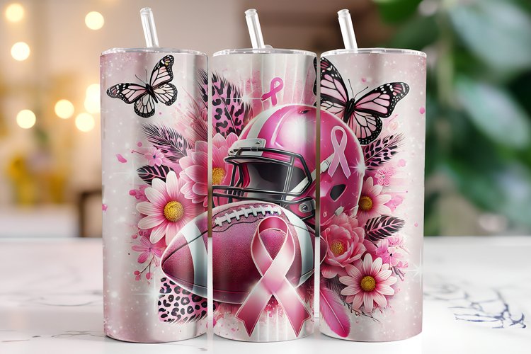 Cancer Awareness Ribbon Tumbler Wrap | Sublimation | Tumbler