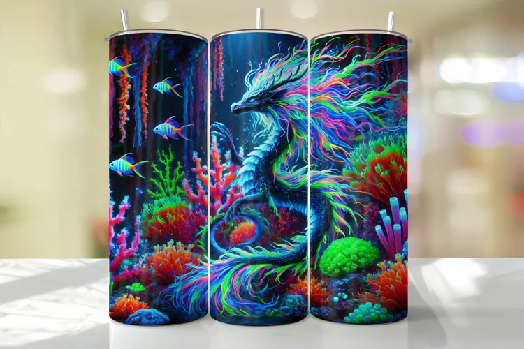 Dragon Tumbler Wrap | Sublimation | Tumblers