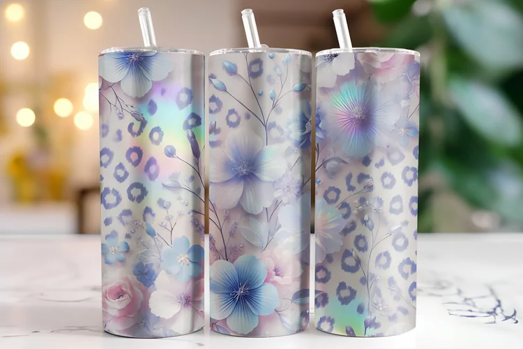 Flowers Tumbler Wrap | Sublimation | Tumblers
