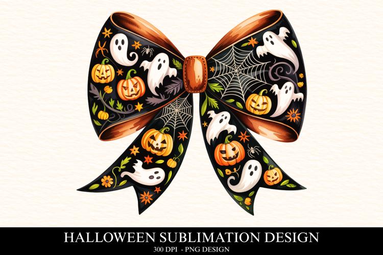 Halloween Bow Clipart PNG | Spooky Season Png