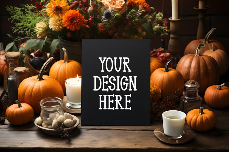 Halloween Frame Mockup | Mockup| PSD smart object