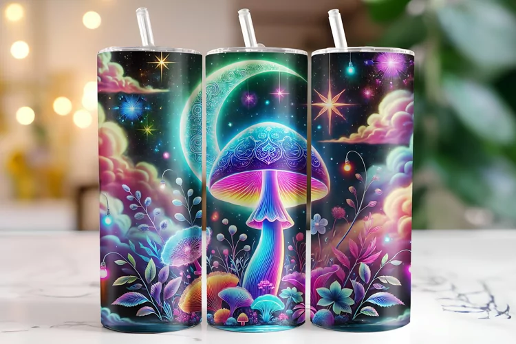 Mushroom Tumbler Wrap | Sublimation | Tumblers