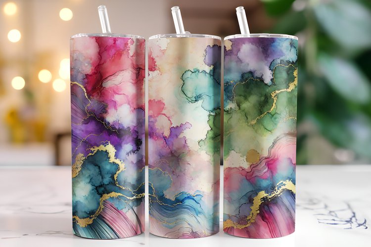 Abstract 20oz Tumbler Wrap Sublimation