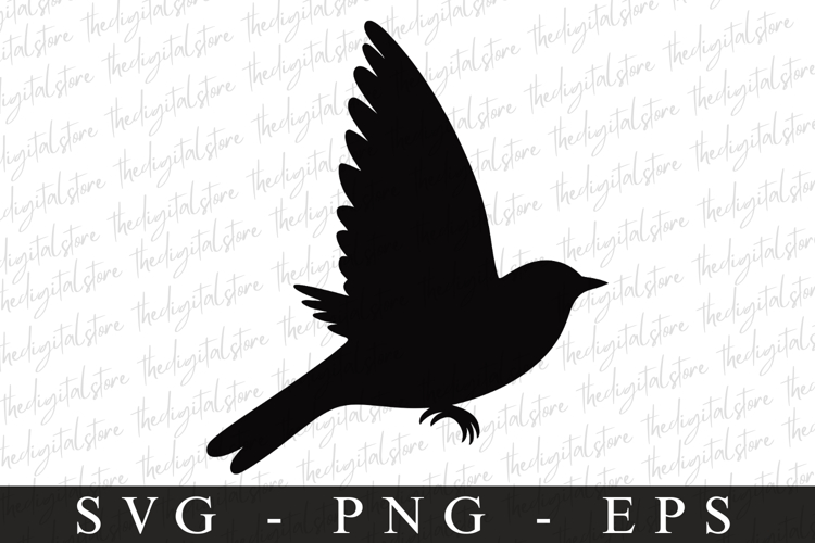 Bird Silhouette Flying Image 8