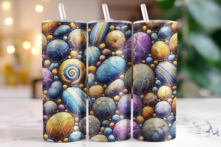 Stones Tumbler Wrap | Sublimation | Tumblers example image 1