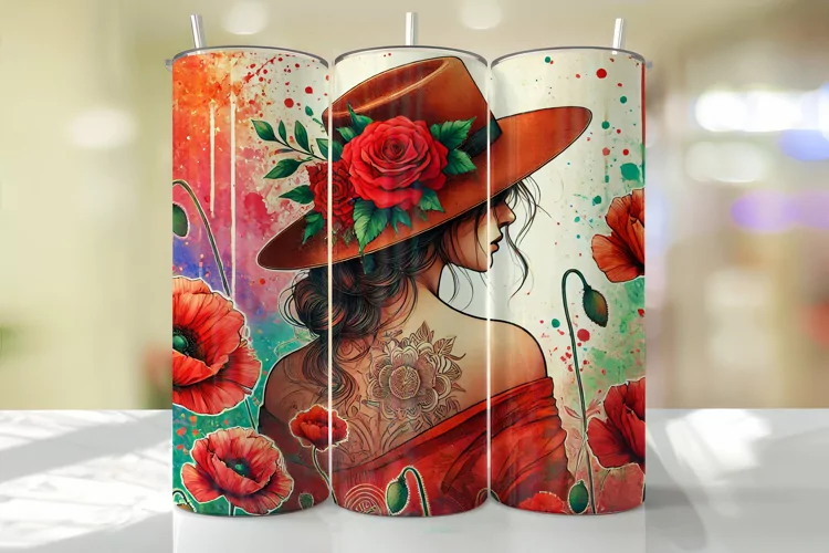 Girl Tumbler Wrap | Sublimation | Tumblers