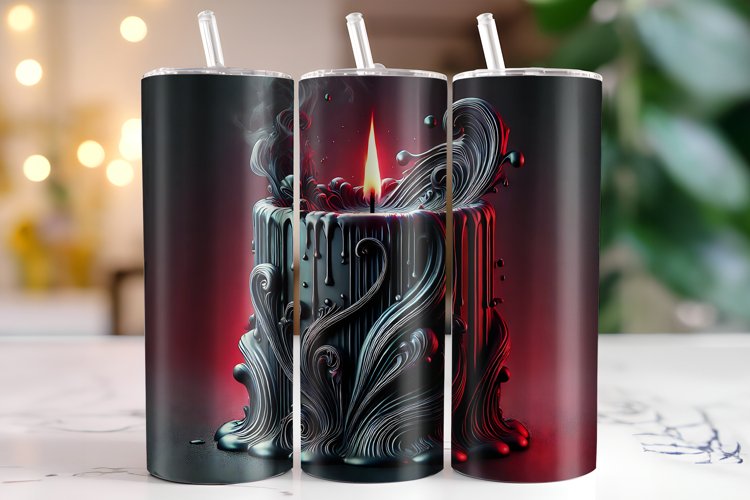 Candle Tumbler Wrap | Sublimation | Tumblers example image 1