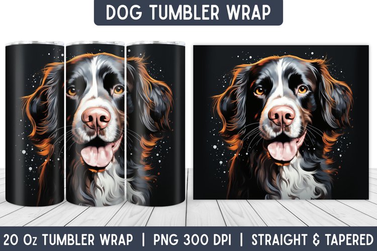 Dog Tumbler Wrap | Tumbler Designs | Sublimation Designs