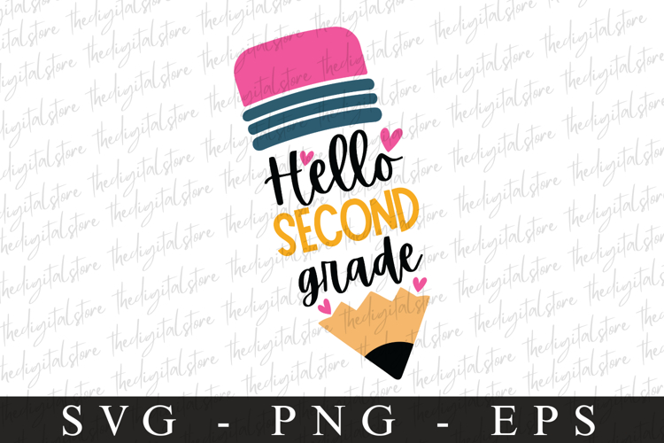 Hello secound grade svg | Graduation Svg | Svg cut file