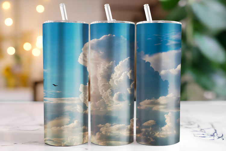 Clouds Tumbler Wrap | Sublimation | Tumblers