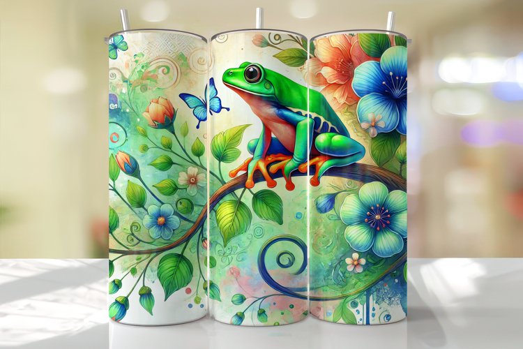 Frog Tumbler Wrap | Sublimation | Tumblers