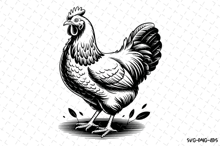 Chicken Svg Design | Svg Cut Files | Digital Download