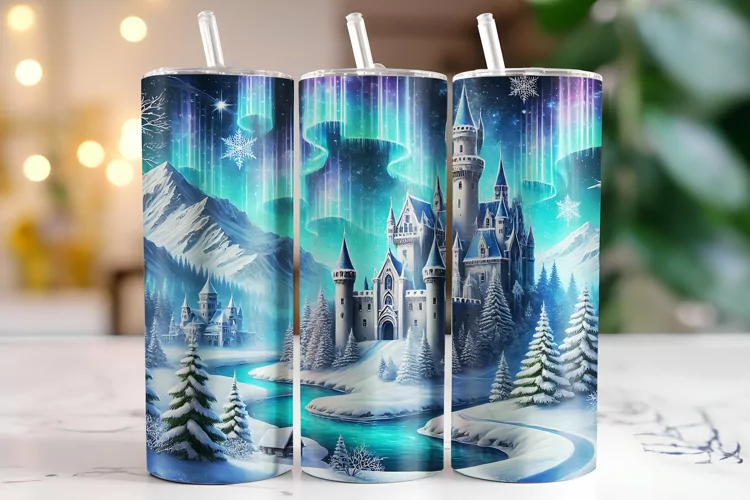 Castle Tumbler Wrap | Sublimation | Tumblers