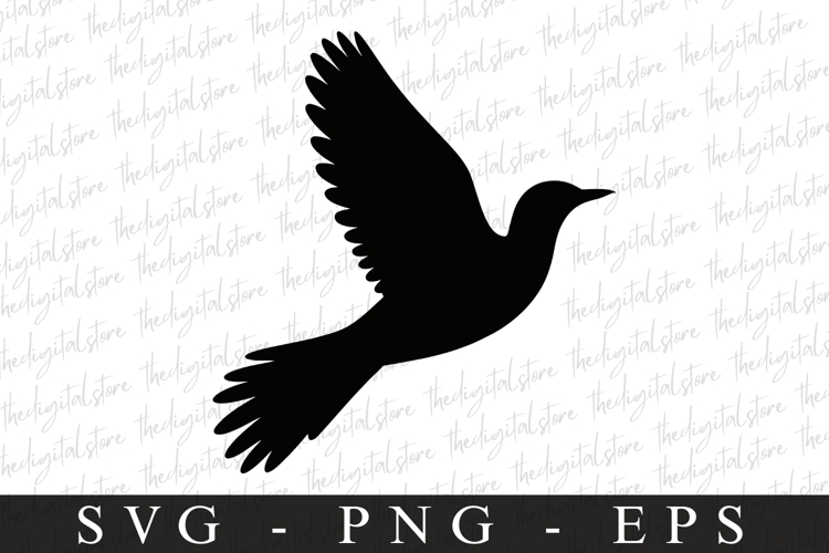 Bird Silhouette Flying Image 10