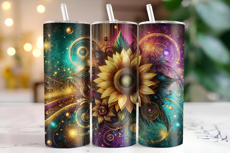 Sunflower Tumbler Wrap | Sublimation | Tumblers