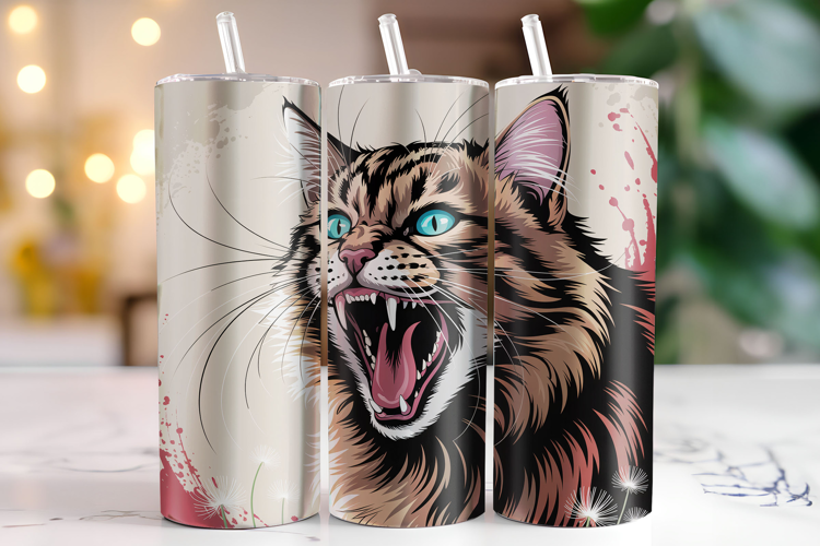Cat Tumbler Wrap | Sublimation | Tumblers