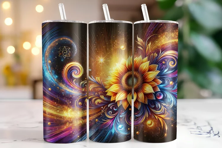 Sunflower Tumbler Wrap | Sublimation | Tumblers