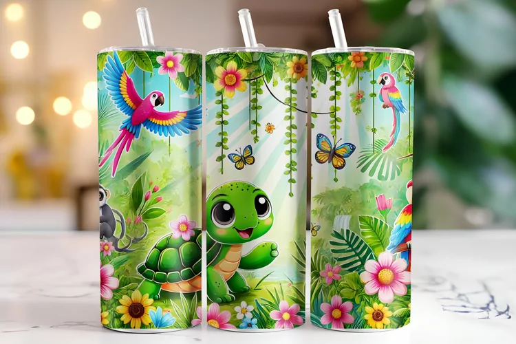 Turtle Tumbler Wrap | Sublimation | Tumblers