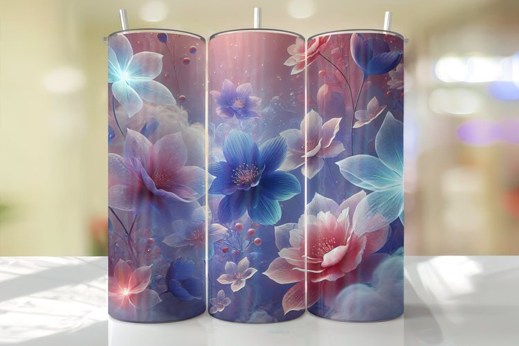 Flowers Tumbler Wrap | Sublimation | Tumblers