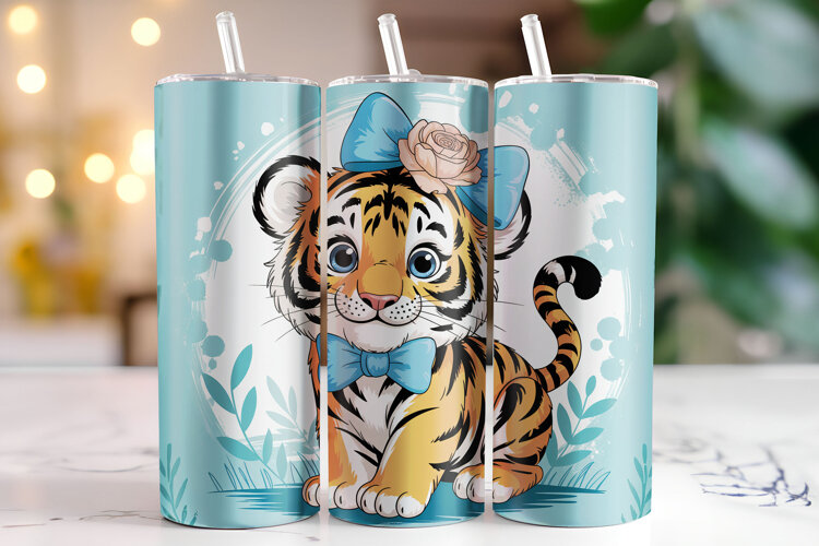 Lion Tumbler Wrap | Sublimation | Tumblers example image 1