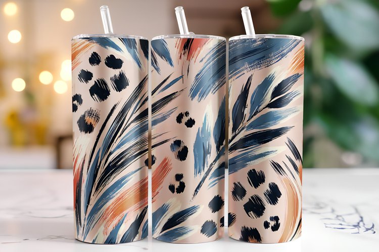 Abstract Tumbler Wrap | Sublimation | Tumblers example image 1