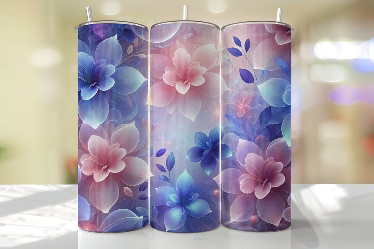 Flowers Tumbler Wrap | Sublimation | Tumblers