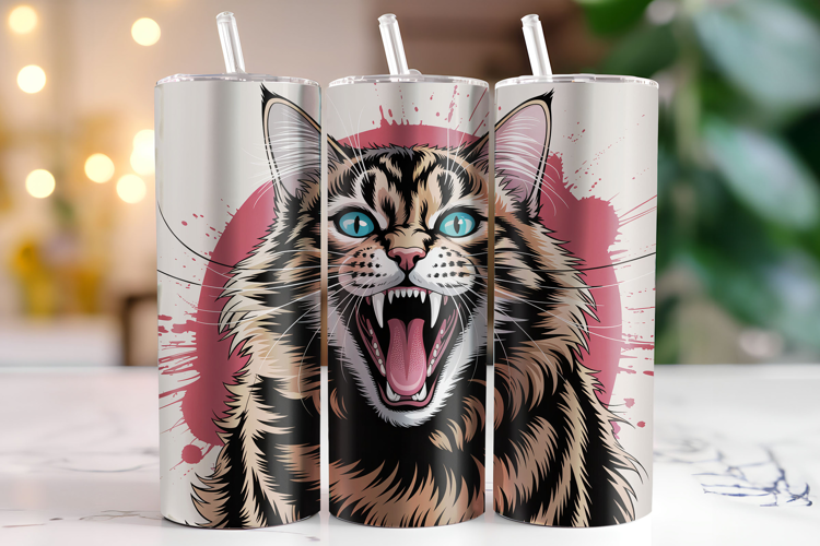 Cat Tumbler Wrap | Sublimation | Tumblers