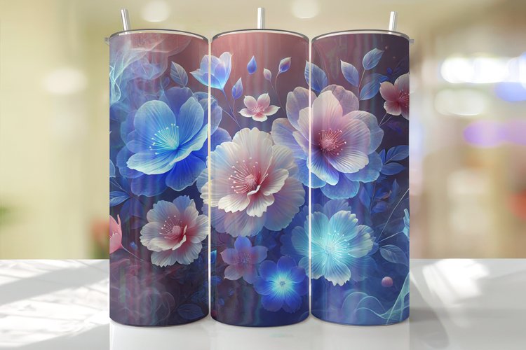 Flowers Tumbler Wrap | Sublimation | Tumblers