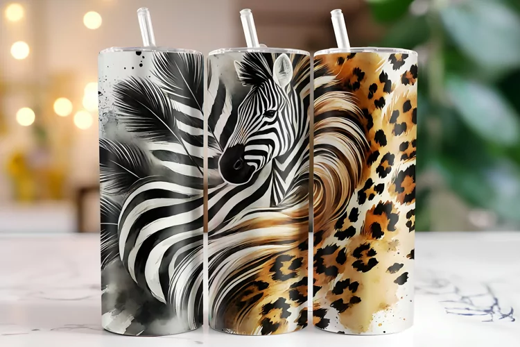 Leopard & Zebra Tumbler Wrap | Sublimation | Tumblers