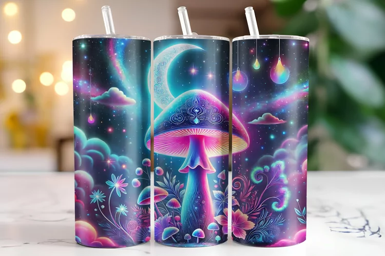 Mushroom Tumbler Wrap | Sublimation | Tumblers
