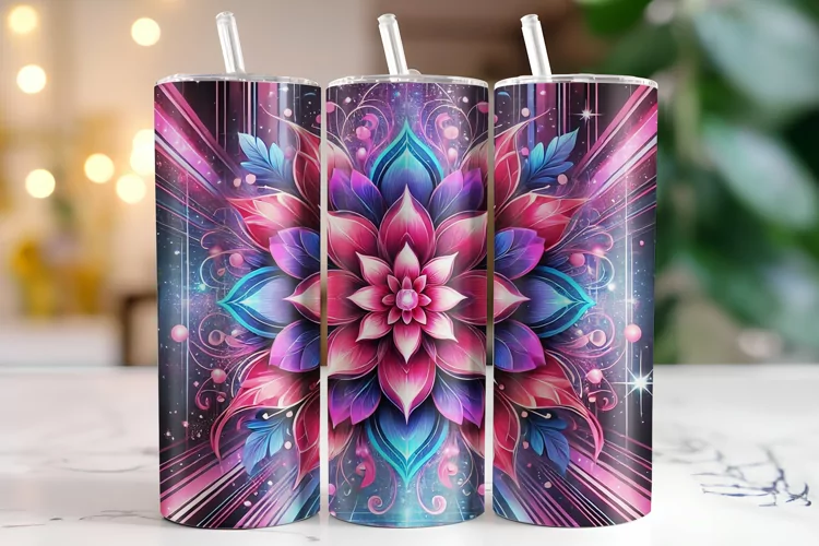 Flowers Tumbler Wrap | Sublimation | Tumblers
