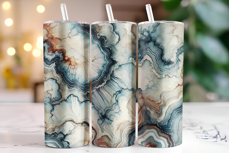 Marble Tumbler Wrap | Sublimation | Tumblers example image 1