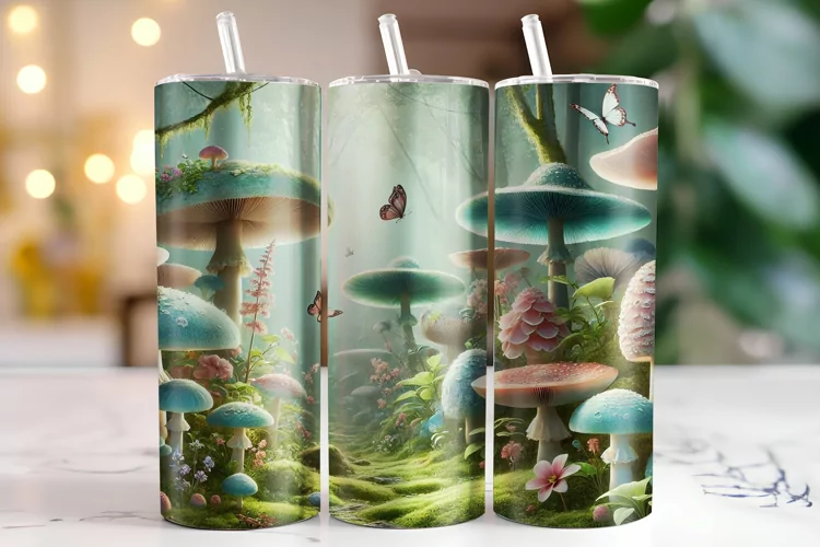Mushroom Tumbler Wrap | Sublimation | Tumblers
