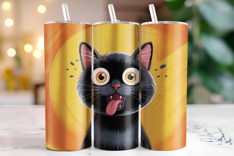 Cat Tumbler Wrap | Sublimation | Tumblers