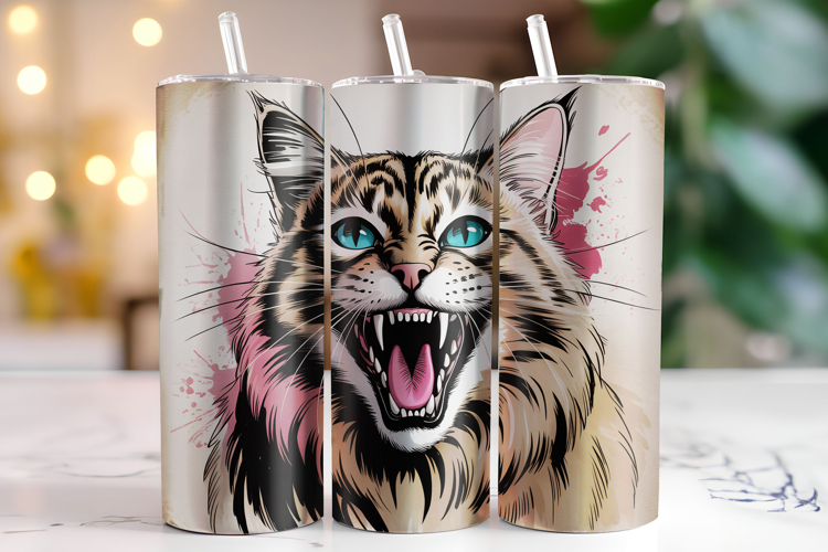 Cat Tumbler Wrap | Sublimation | Tumblers