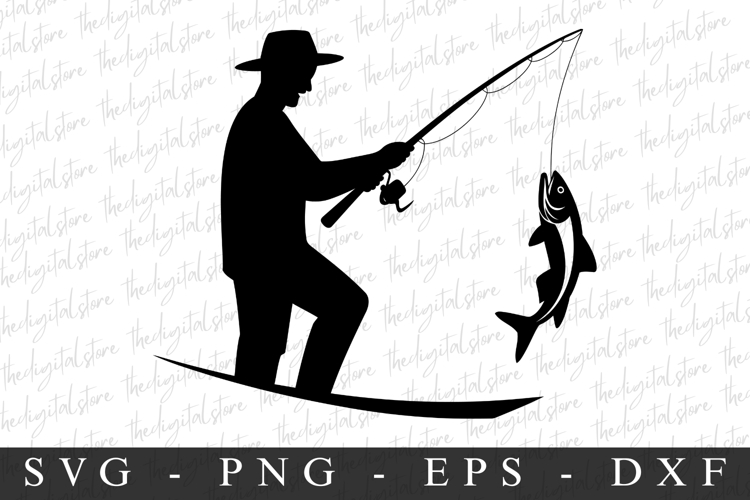 Fisherman Silhouette Image 8