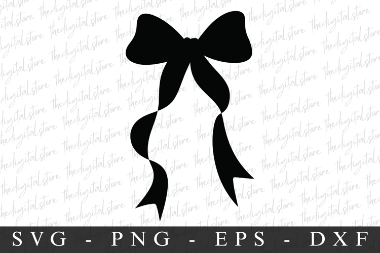 Black Bow Ribbon SVG | SVG Cut files | Cricut