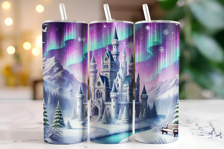 Castle Tumbler Wrap | Sublimation | Tumblers
