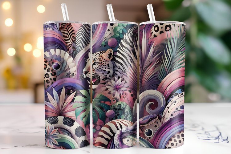 Leopard Tumbler Wrap | Sublimation | Tumblers example image 1