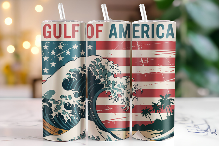 Gulf of America Tumbler | 4th of July Tumbler Wrap