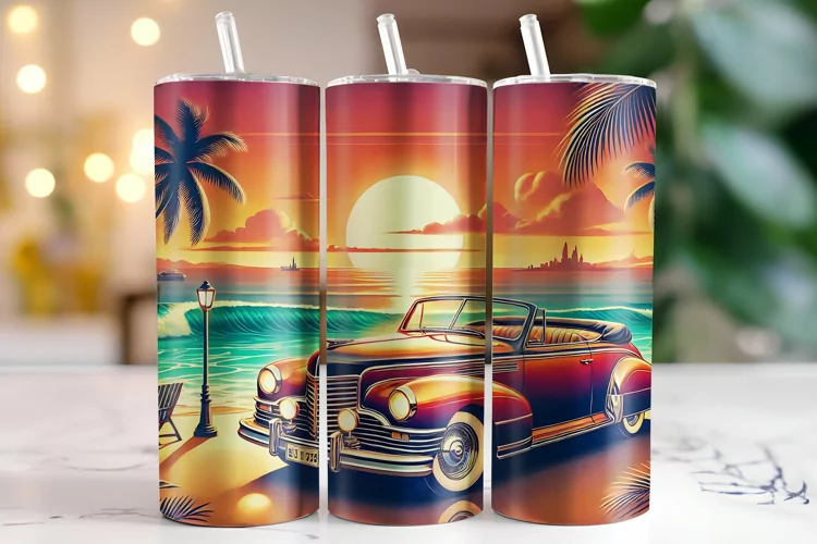Car Tumbler Wrap | Sublimation | Tumblers