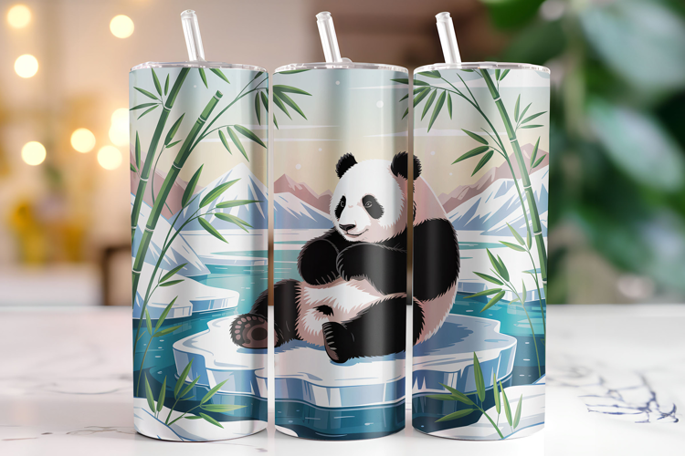 Panda Tumbler Wrap | Sublimation | Tumblers
