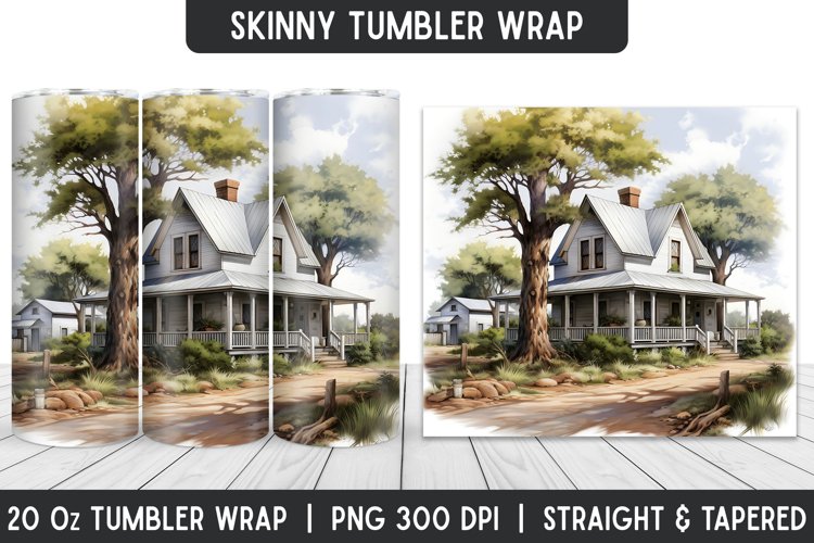 Tumbler Sublimation Wrap | 3D Sublimation | Skinny Tumbler example image 1