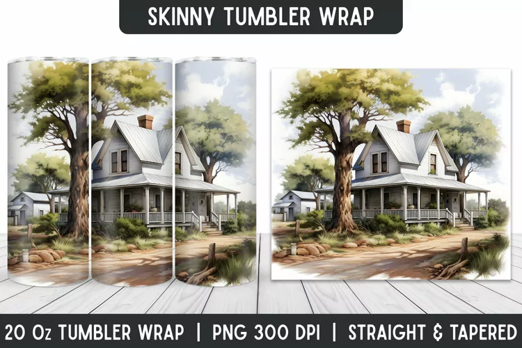 Tumbler Sublimation Wrap | 3D Sublimation | Skinny Tumbler