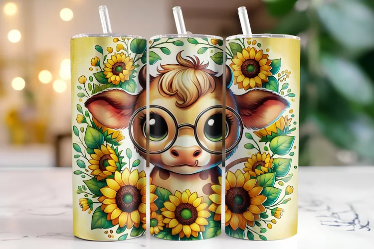 Cow Tumbler Wrap | Sublimation | Tumblers