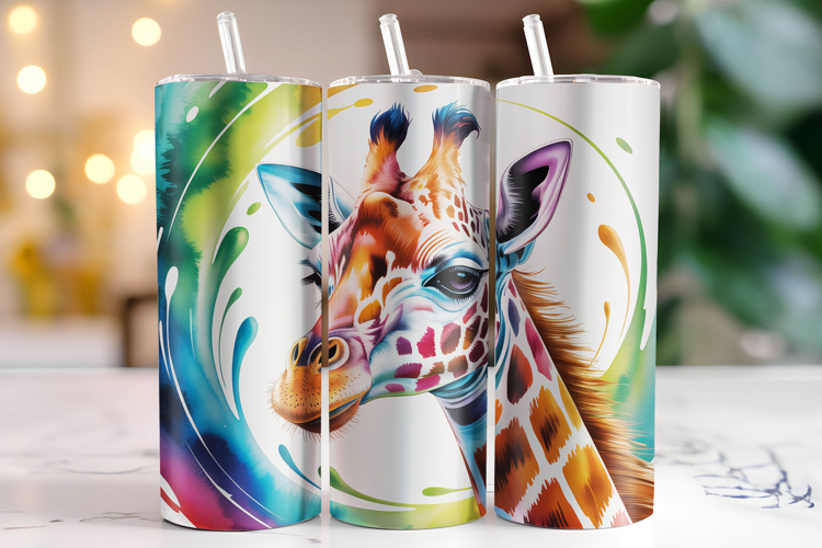 Giraffe Tumbler Wrap | Sublimation | Tumblers
